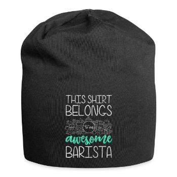 Barista portafilter espresso coffeeshop - Bonnet en jersey - noir - Devant