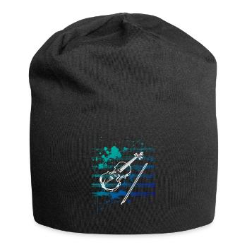 Violinenliebe - Jersey-Beanie - Schwarz - Vorne