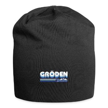 Val Gardena vacances dans le Tyrol du Sud Design - Bonnet en jersey - noir - Devant