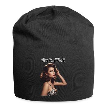 Pinup - Jersey-Beanie - Schwarz - Vorne