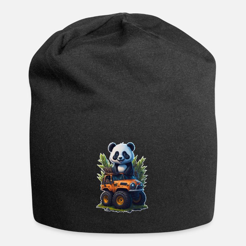Panda Truck - Jersey-Beanie - Schwarz