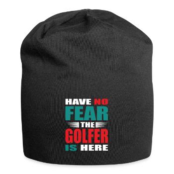 Have no Fear the Golfer is here Outfit - Jersey Beanie - black - Front