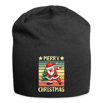 Dabbing Santa Claus Weihnachtsmann - Bonnet en jersey - noir - Devant