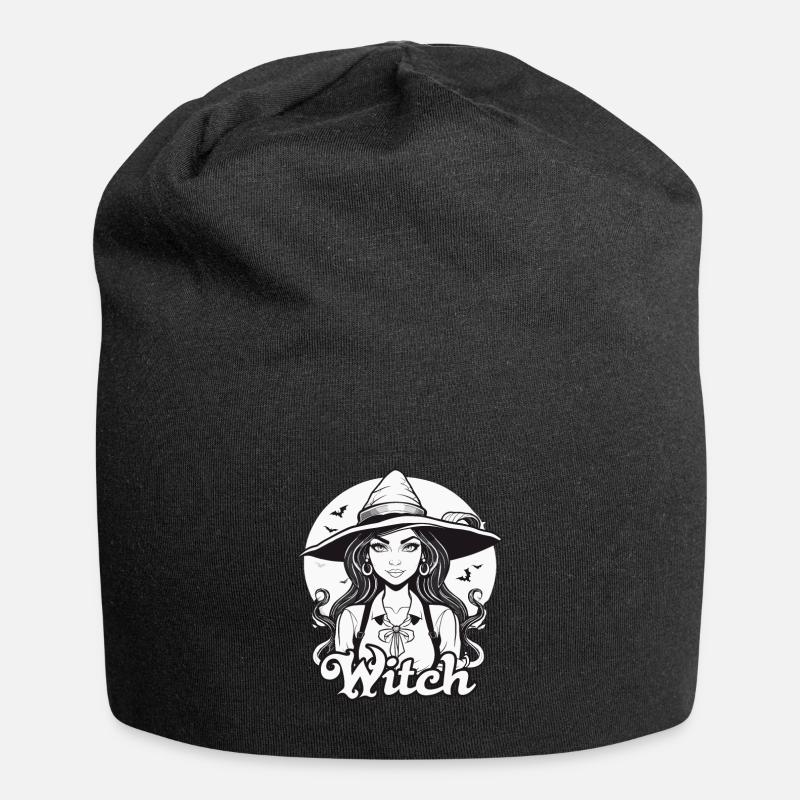 Witch - Jersey-Beanie - Schwarz