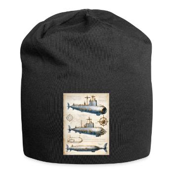 U-Boot #1 - Jersey-Beanie - Schwarz - Vorne