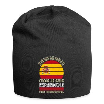 Je ne suis pas parfaite mais je suis Espagnole - Bonnet en jersey - noir - Devant