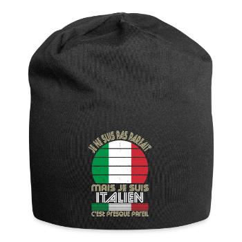 Je ne suis pas parfait mais je suis Italien - Bonnet en jersey - noir - Devant