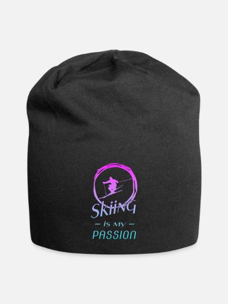 skiing - Jersey-Beanie - Schwarz