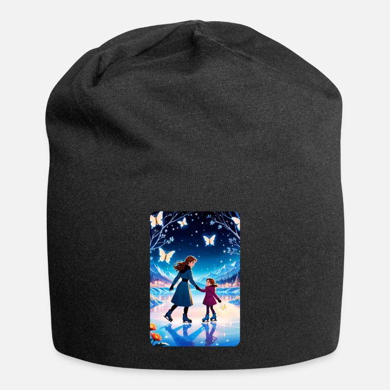 personalized design mother's gift - Jersey Beanie - black