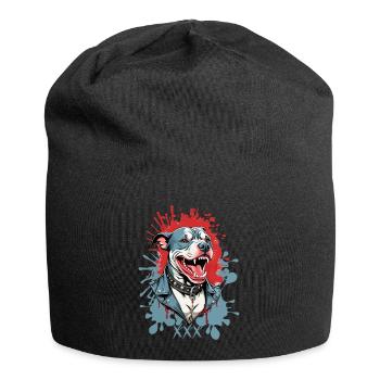 Race de chien Pitbulls - Bonnet en jersey - noir - Devant
