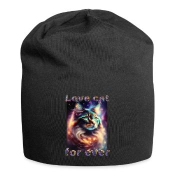 Maine Coon Magic: Love Forever...! - Jersey Beanie - black - Front