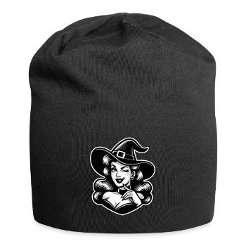 Maglore lanceur de sorts enchanté - Pin-up Sorcière - Bonnet en jersey - noir - Devant