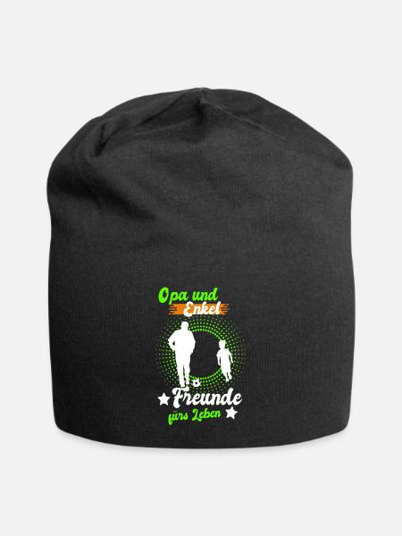 Opa und Enkel Freunde - Jersey-Beanie - Schwarz