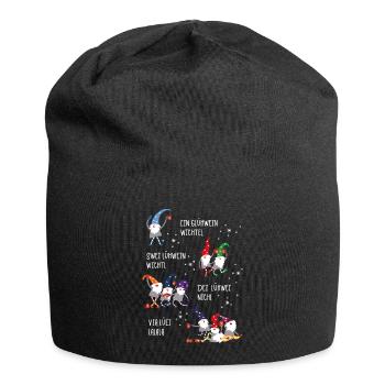 Glühwein Wichtel (Vier-Gesellen-Edition) - Jersey-Beanie - Schwarz - Vorne
