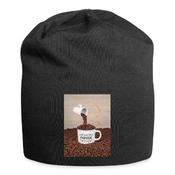 A cup of coffee - Jersey Beanie - black - Front