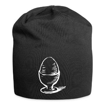 Breakfast egg - Jersey Beanie - black - Front
