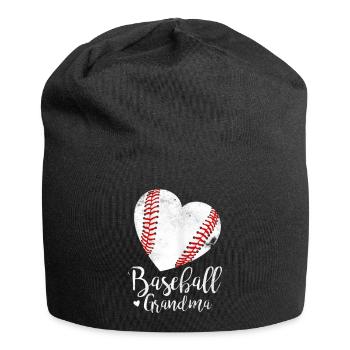 Fête des mères de grand-mère de baseball - Bonnet en jersey - noir - Devant
