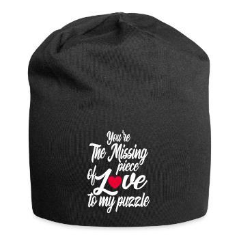 Valentine's Day 2024 Funny Quotes Lovers Day Gift - Bonnet en jersey - noir - Devant