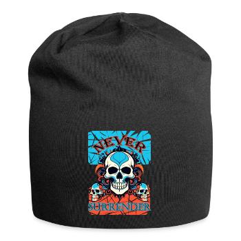 Ne jamais se rendre - Bonnet en jersey - noir - Devant