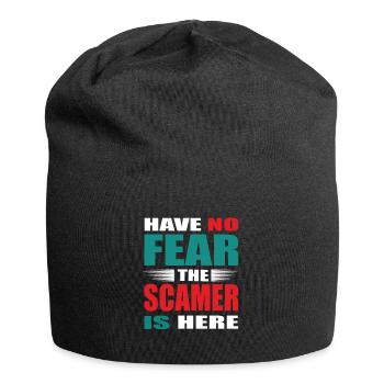 N’ayez pas peur que l’escroc soit là Tenue - Bonnet en jersey - noir - Devant