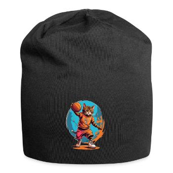 Cat Basketball - Jersey Beanie - black - Front