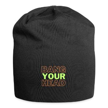 Bang Your Head Rave Dance Metal Punk Rap Headbang - Bonnet en jersey - noir - Devant