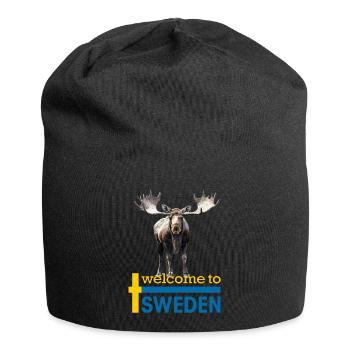 Schweden Schwedischer Elch bestes Tier Geweih Hirsch Hirsch - Jersey-Beanie - Schwarz - Vorne