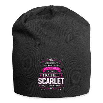 Your Highness Scarlet enters the room - Jersey Beanie - black - Front