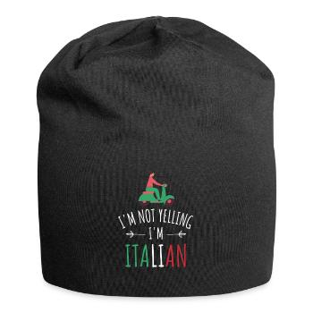 Je suis italien - Bonnet en jersey - noir - Devant