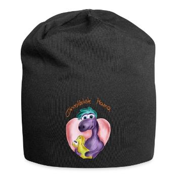 Dinostarke Mama - Jersey-Beanie - Schwarz - Vorne
