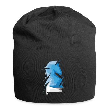 Origami Chess Horse Chess Player Club Abstract - Jersey Beanie - black - Front