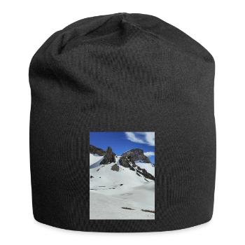 Lac Lauzon en hiver - Bonnet en jersey - noir - Devant