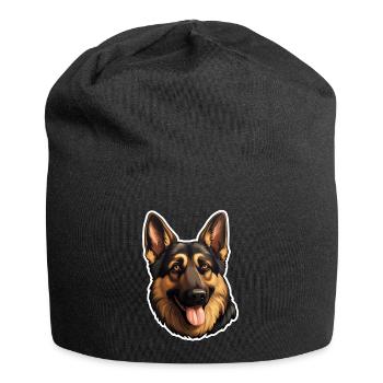 German Shepherd Head - Jersey Beanie - black - Front