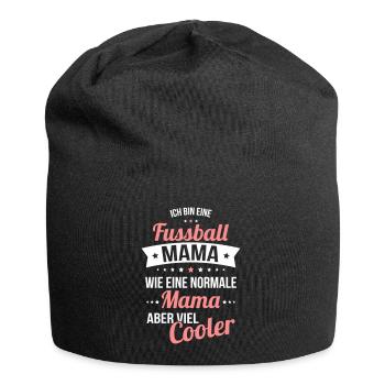 Fussball Mama wie eine normale Mama viel cooler - Jersey-Beanie - Schwarz - Vorne