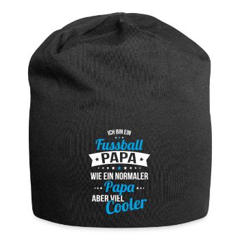 Fussball Papa wie ein normaler Papa viel cooler - Jersey-Beanie - Schwarz - Vorne