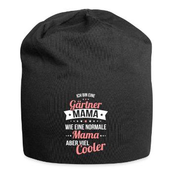 Gardener mom like a normal mom much cooler - Jersey Beanie - black - Front