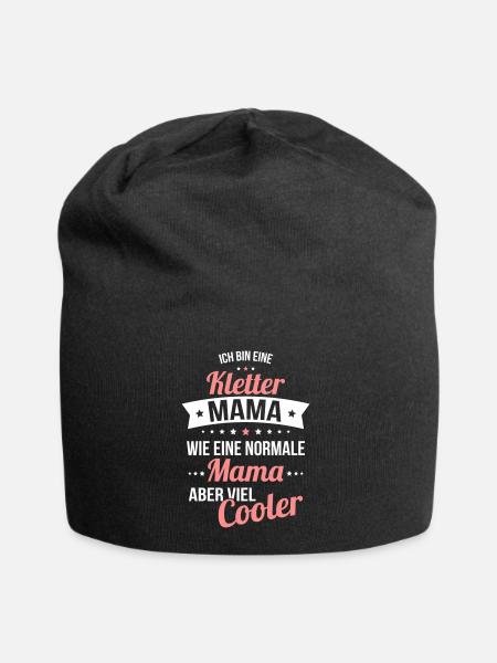 Grimper maman comme une maman normale beaucoup plus cool - Bonnet en jersey - noir