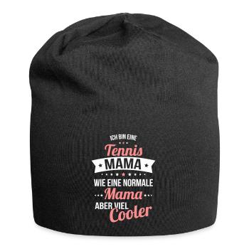 Tennis mom like a normal mom but much cooler - Jersey Beanie - black - Front