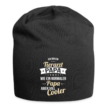 Papa vétérinaire beaucoup plus cool qu’un papa normal - Bonnet en jersey - noir - Devant