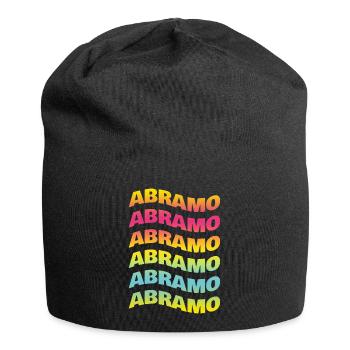 T-shirt Abraham texte effet de vague effet de vague - Bonnet en jersey - noir - Devant