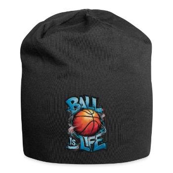 « Ball is Life » Basket-ball Graffiti Art - Bonnet en jersey - noir - Devant