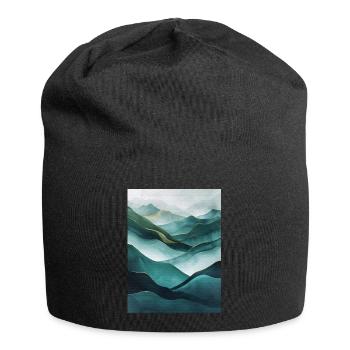 Poster Geo Nature Paint 5 - Jersey Beanie - black - Front