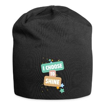 Je choisis de briller - Bonnet en jersey - noir - Devant