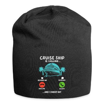 Kreuzfahrt Sommerurlaub - Jersey-Beanie - Schwarz - Vorne