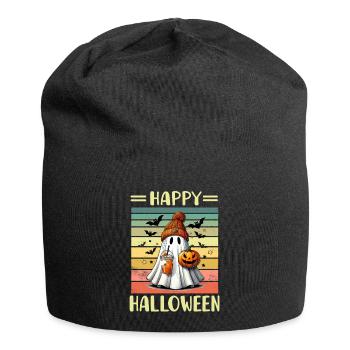 Halloween Gespenst - Jersey-Beanie - Schwarz - Vorne