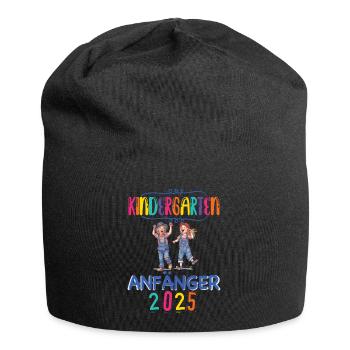 Kindergarten Anfänger 2025 Kita Kiga Hort Kinder - Jersey-Beanie - Schwarz - Vorne