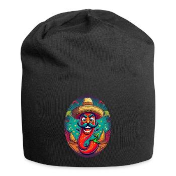 5 de Mayo Party Drinko de Mayo Chili Sombrero - Jersey Beanie - black - Front