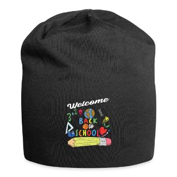 Back to School - Jersey Beanie - black - Front