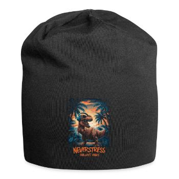 Chillout Vibes Design : décontracté et élégant - Bonnet en jersey - noir - Devant