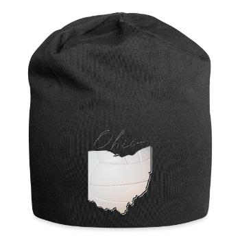 Ohio (United States) | real volleyball | Map Script - Jersey Beanie - black - Front